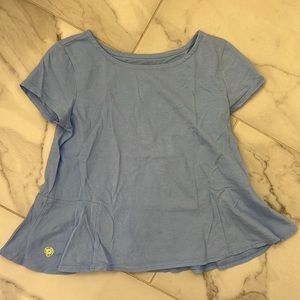 Lilly Pulitzer kids swing tee-shirt size S (4-5T) in light blue.